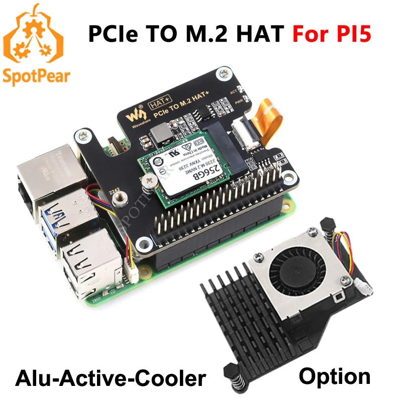 Raspberry Pi 5 8Gb - Raspberry Pi5 PCIe to M.2 NVMe