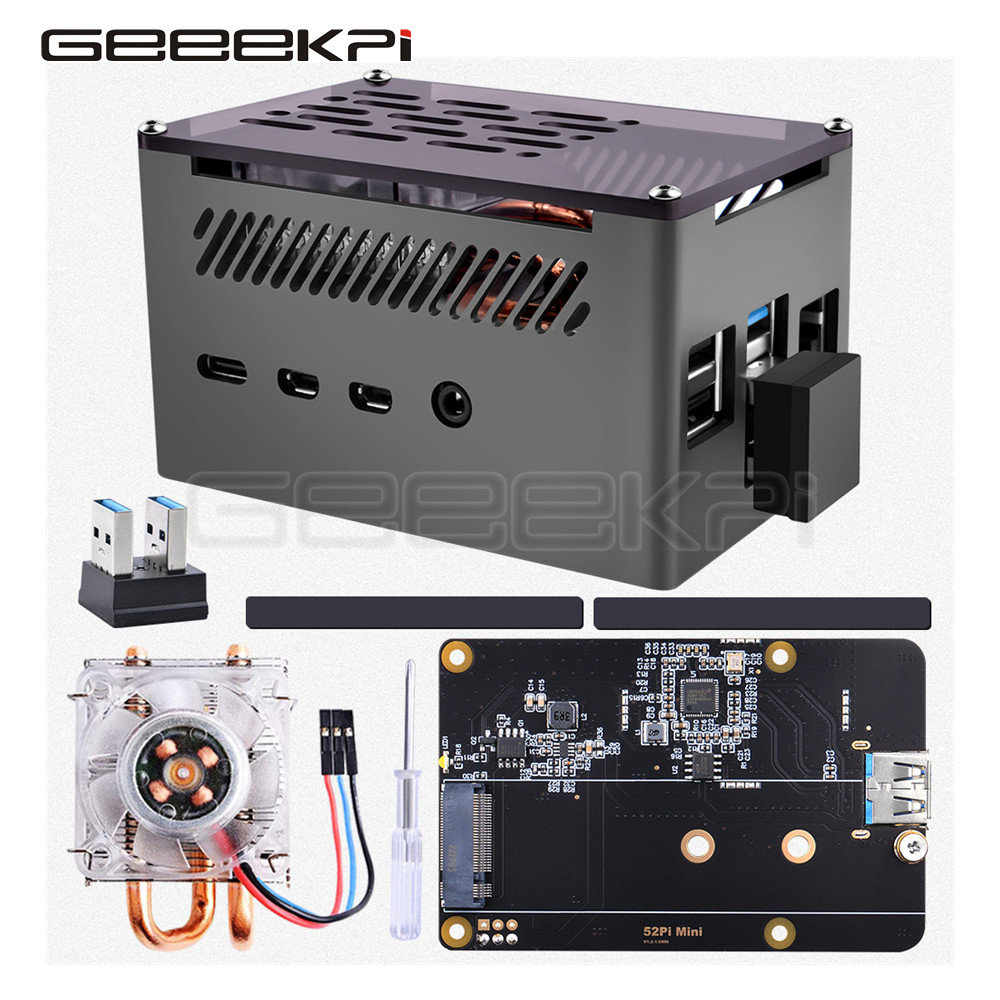 Turing Pi 2 - GeeekPi Nhôm Gạch Ốp Lưng Vỏ
