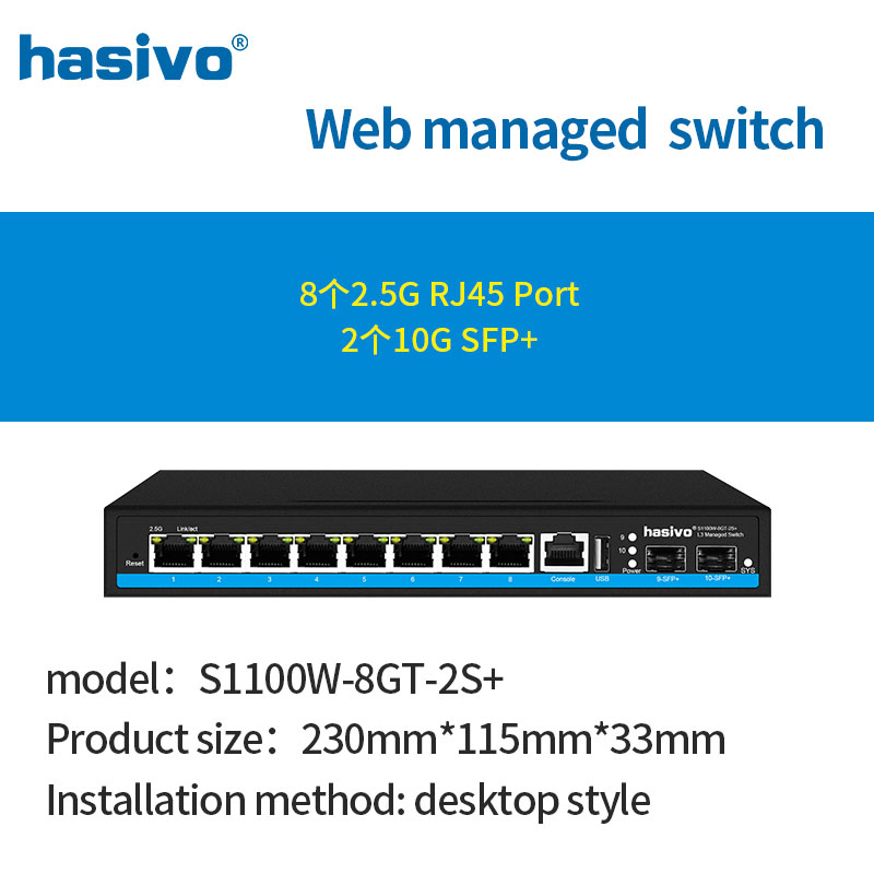 8 Port L3 Managed 2.5Gps PoE O - đánh giá và giá Sfp+ 10G Managed Switch 8 Port