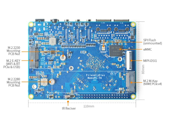 NanoPC T6 Development Board RK - đánh giá và giá Nanopc T6 16Gb