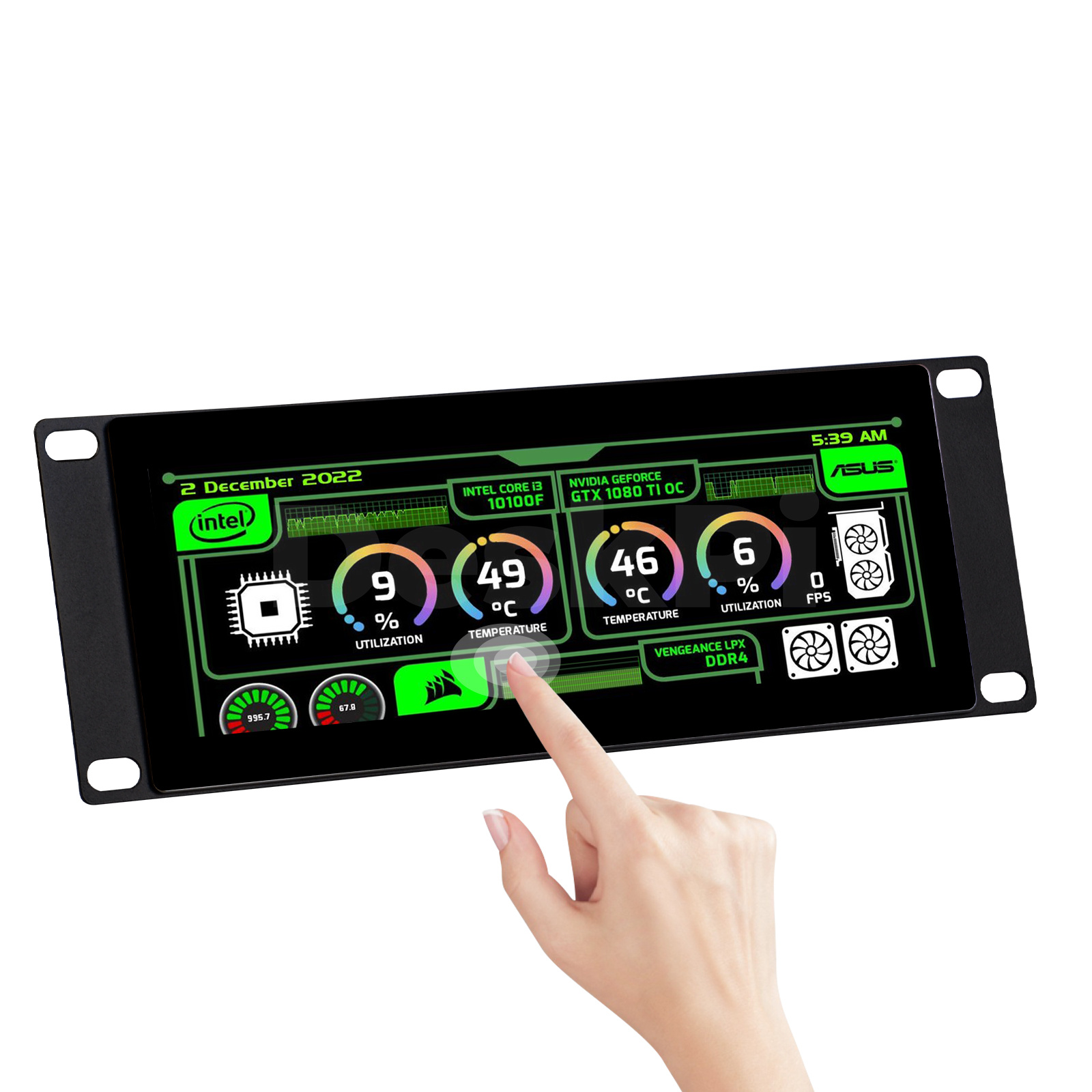 DeskPi 7.84-inch Touch Screen  - đánh giá và giá Deskpi Super6C