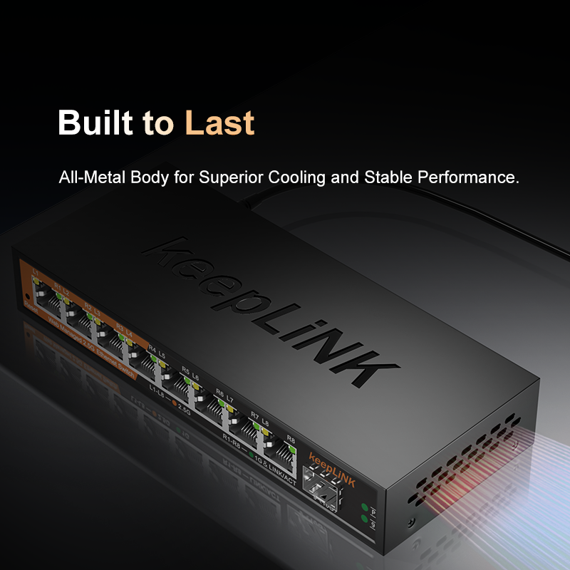 KeepLiNK 2.5Gb Managed Switch  - đánh giá và giá Sfp+ 10G Managed Switch 8 Port