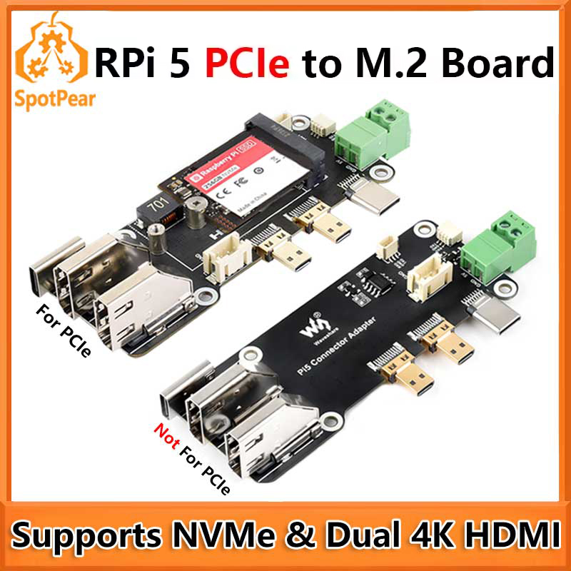 Raspberry Pi 5 PCIe to M.2 Mul - đánh giá và giá Turing Pi 2
