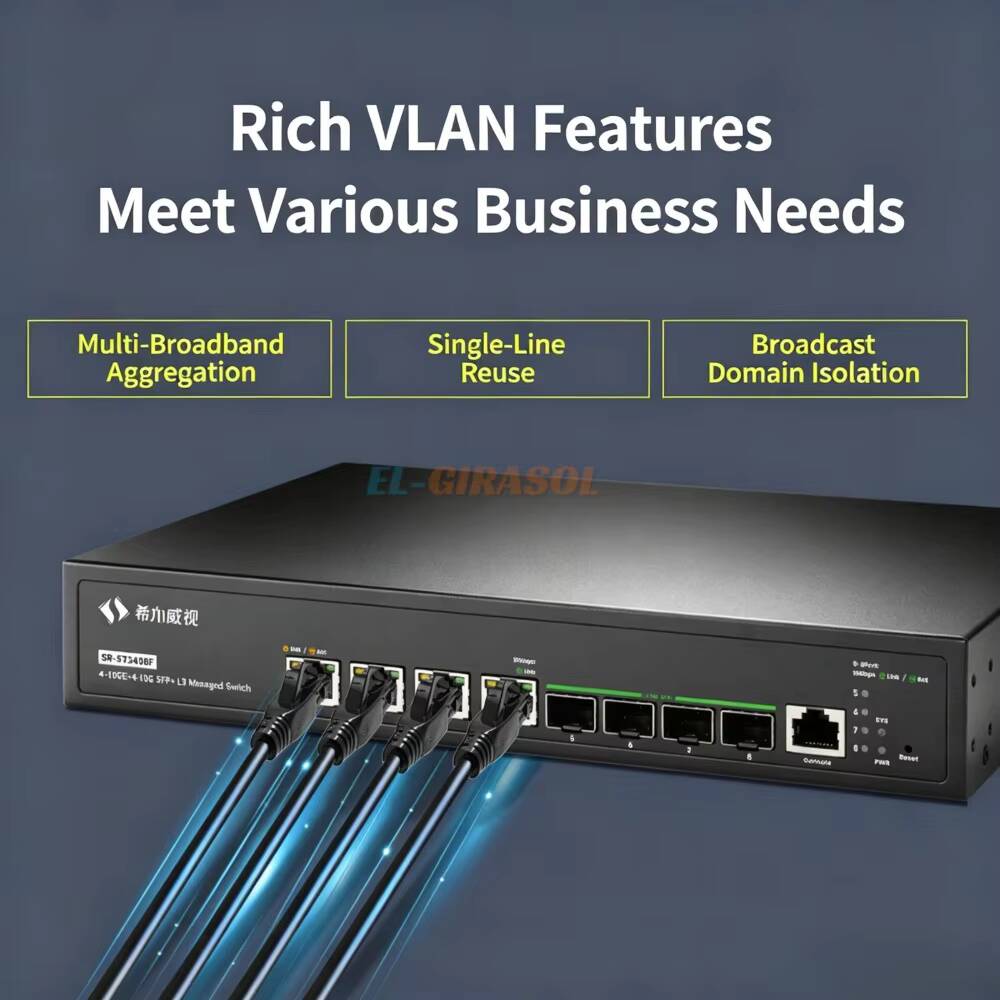 Sirivision 8 Port 10G SFP+ L3  - đánh giá và giá Sfp+ 10G Managed Switch 8 Port