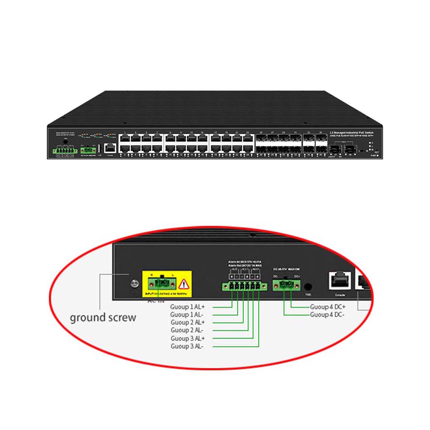 10G uplink 38 ports industrial - đánh giá và giá Sfp+ 10G Managed Switch 8 Port