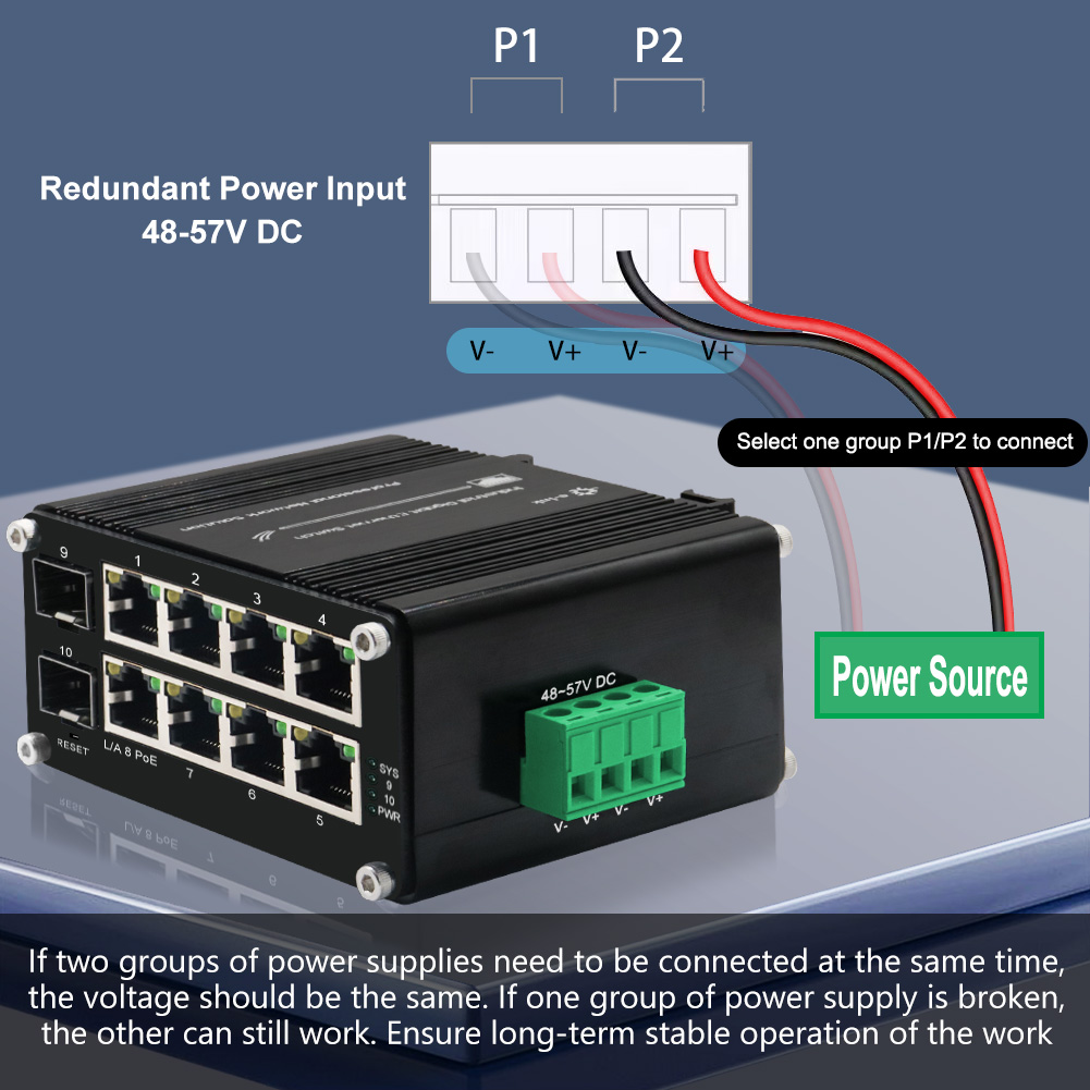 Managed PoE Switch 8 Port 10/1 - đánh giá và giá Managed Gigabit Poe Switch 8 Port 802.3At