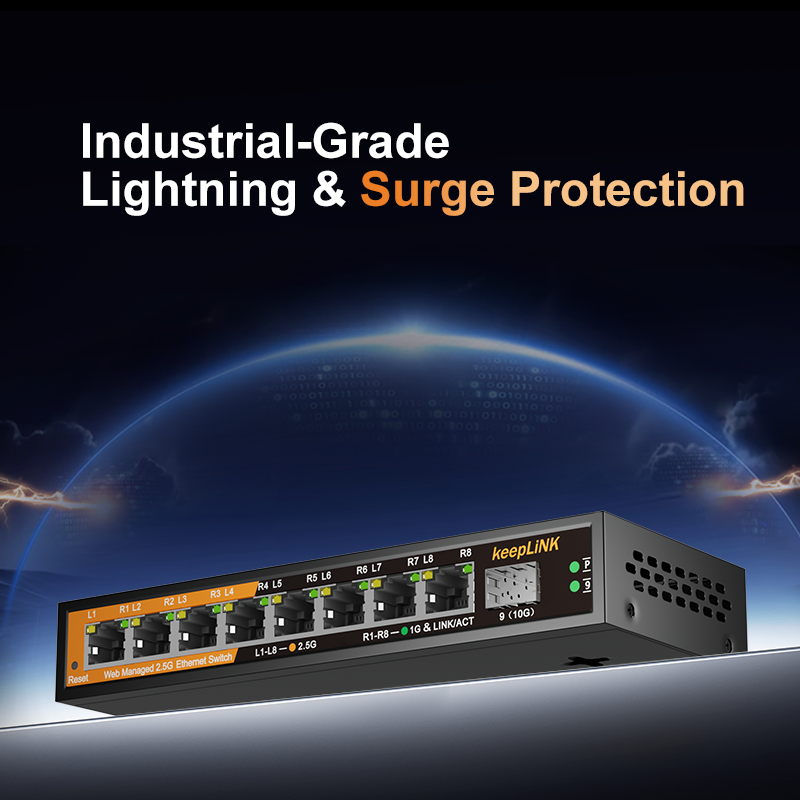 KeepLiNK KP-9000-9XHML-X 2.5Gb - đánh giá và giá Sfp+ 10G Managed Switch 8 Port