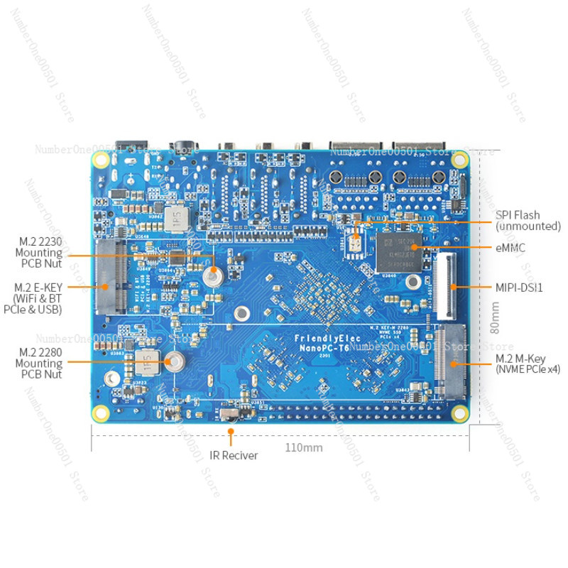 NanoPC T6 Development Board RK - đánh giá và giá Nanopc T6 16Gb