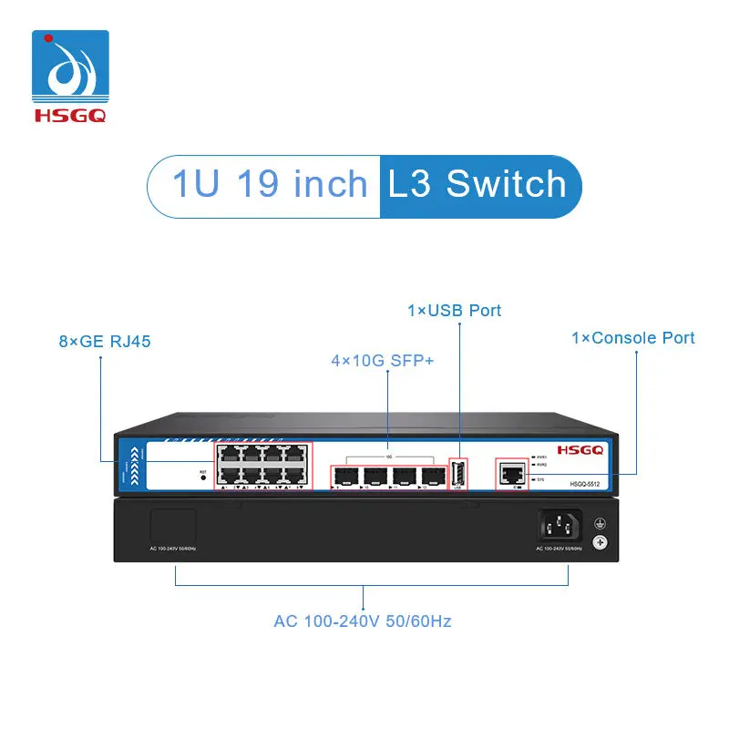 2026/HSGQ-5512 12 Port 8*GE +  - đánh giá và giá Sfp+ 10G Managed Switch 8 Port
