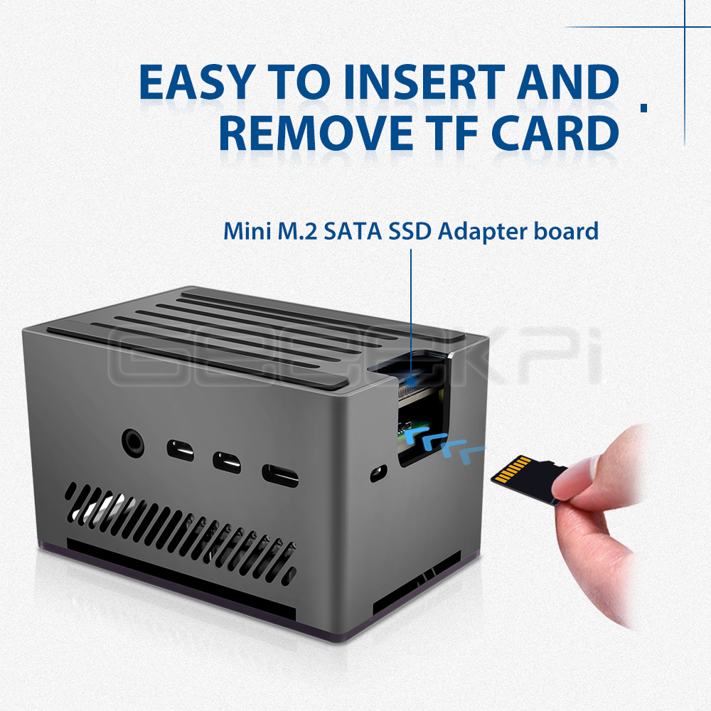 GeeekPi Nhôm Gạch Ốp Lưng Vỏ Đ - đánh giá và giá Turing Pi 2