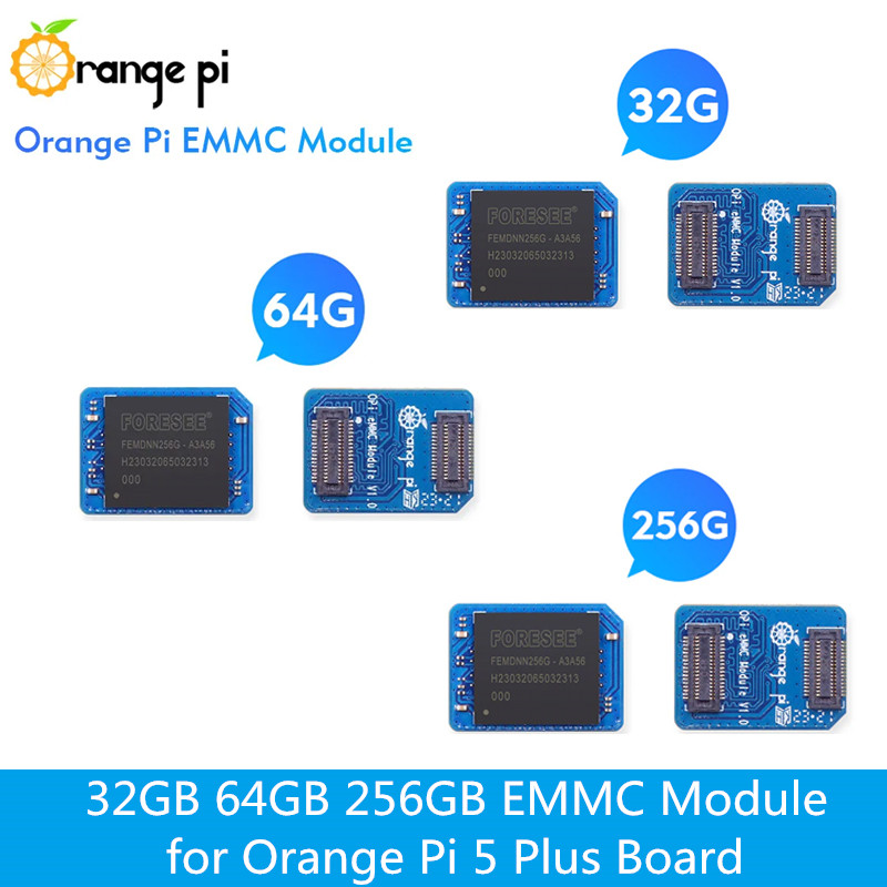 Orange Pi 32GB 64GB 256GB EMMC - đánh giá và giá Orange Pi 5 Plus 32Gb