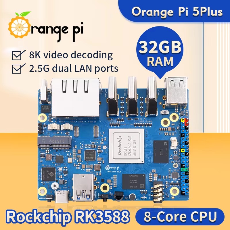 DroMaRockchip Single Board RK3 - đánh giá và giá Orange Pi 5 Plus 32Gb