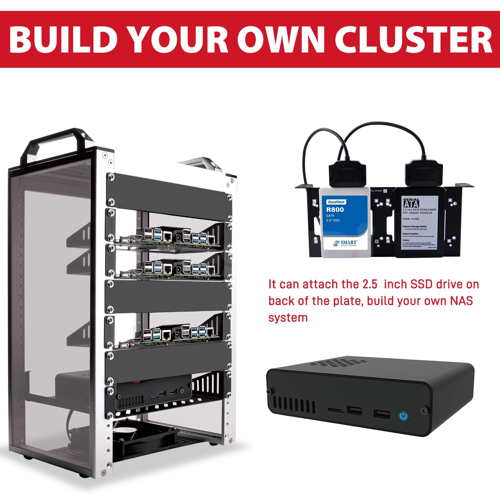 DeskPi RackMate T1 Rackmount,  - đánh giá và giá Deskpi Super6C