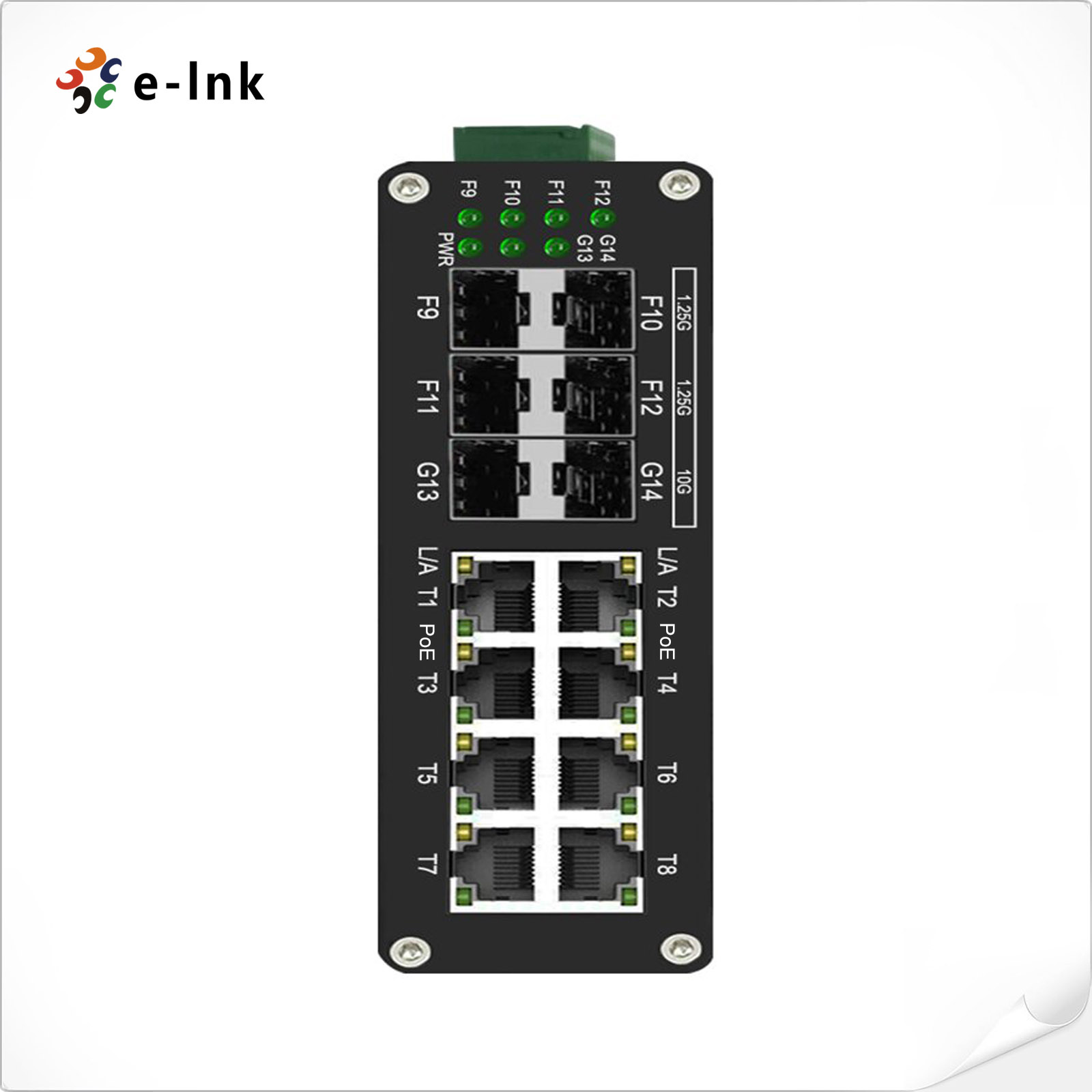 Industrial Ethernet Switch Gig - đánh giá và giá Managed Gigabit Poe Switch 8 Port 802.3At